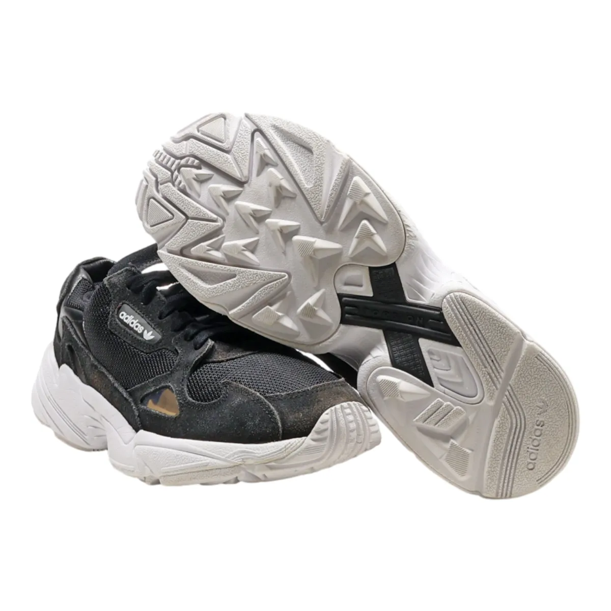 ADIDAS Falcon 2018 Sneaker Trainers Black Canvas Womens UK 7