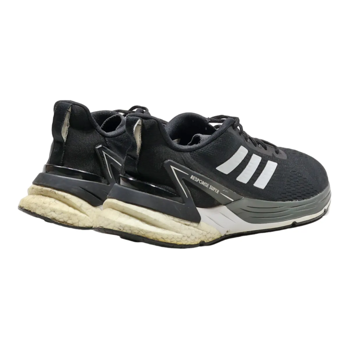 ADIDAS Response Super Sneaker Trainers Black Canvas Mens UK 10.5