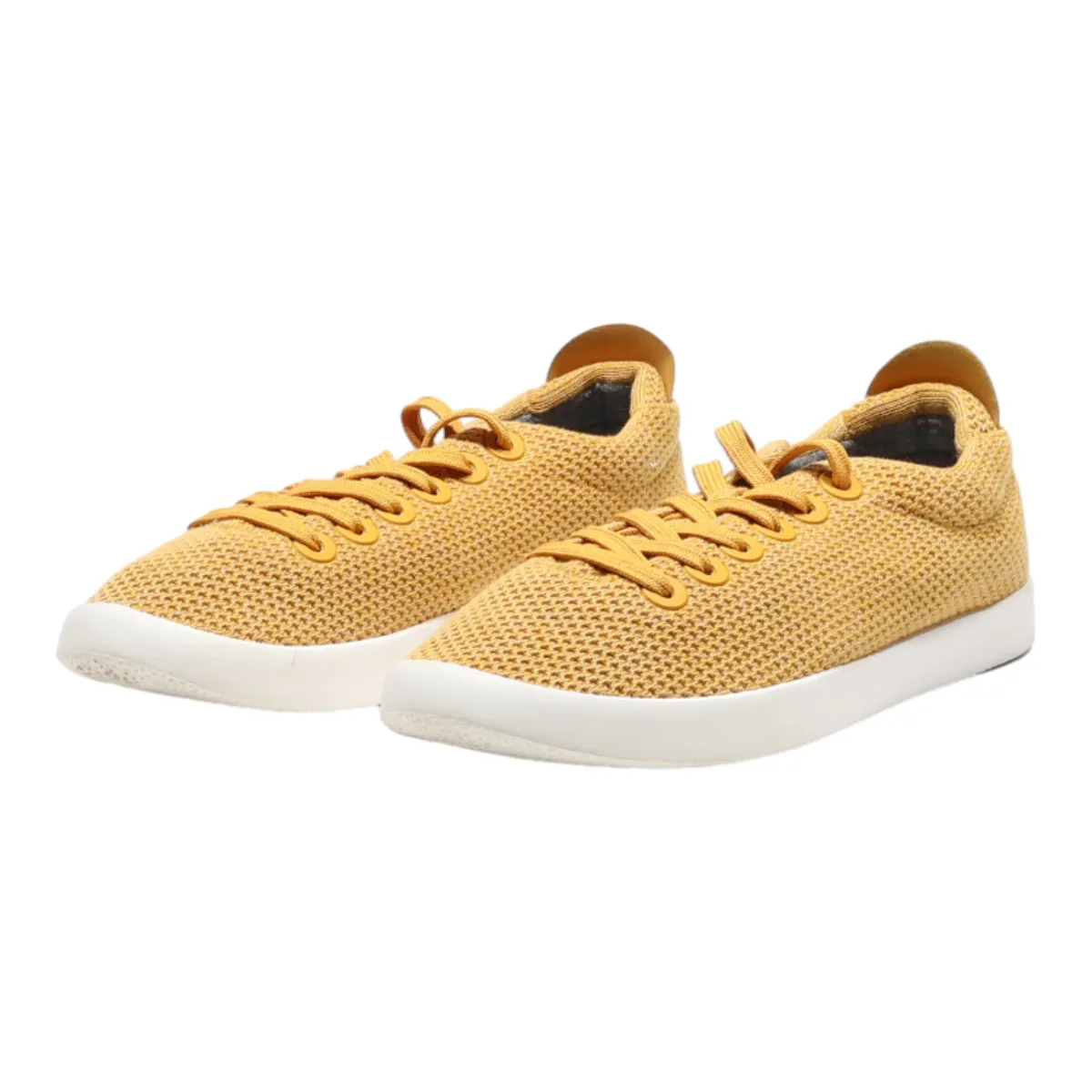 ALLBIRDS Low Top Trainers Orange Canvas Womens UK 7