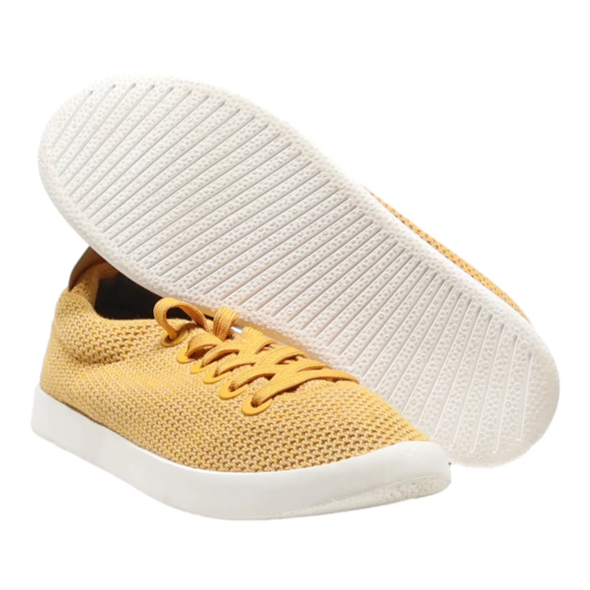 ALLBIRDS Low Top Trainers Orange Canvas Womens UK 7