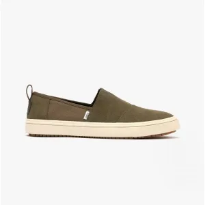 ALPARGATA TERRAIN Mens Canvas Slip On Green