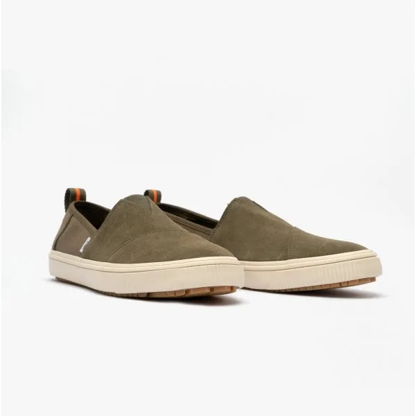 ALPARGATA TERRAIN Mens Canvas Slip On Green