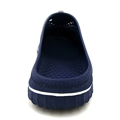 Amoji Unisex Garden Shoes Clogs Slippers Sandals Navy 10US W/8.5US M