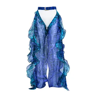 BAM-BAM COWGURL CHAPS, PURPLE & TURQUOISE