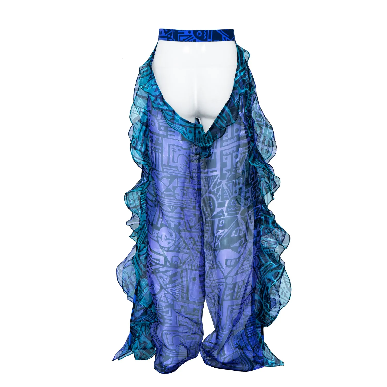 BAM-BAM COWGURL CHAPS, PURPLE & TURQUOISE
