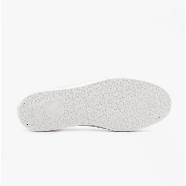 BARCELONA Womens Platform Canvas Trainers White
