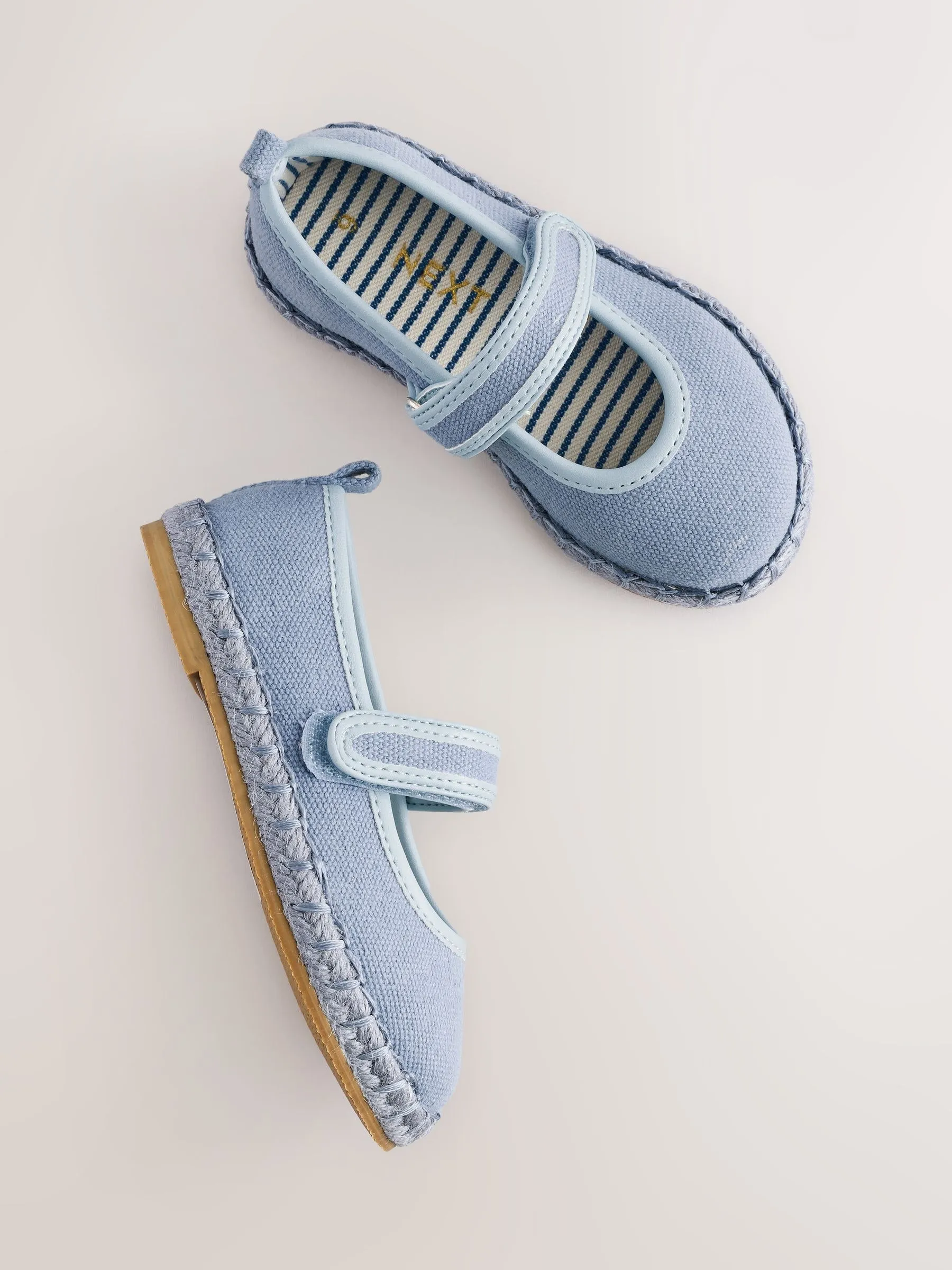 Blue Touch Fastening Espadrilles Shoes