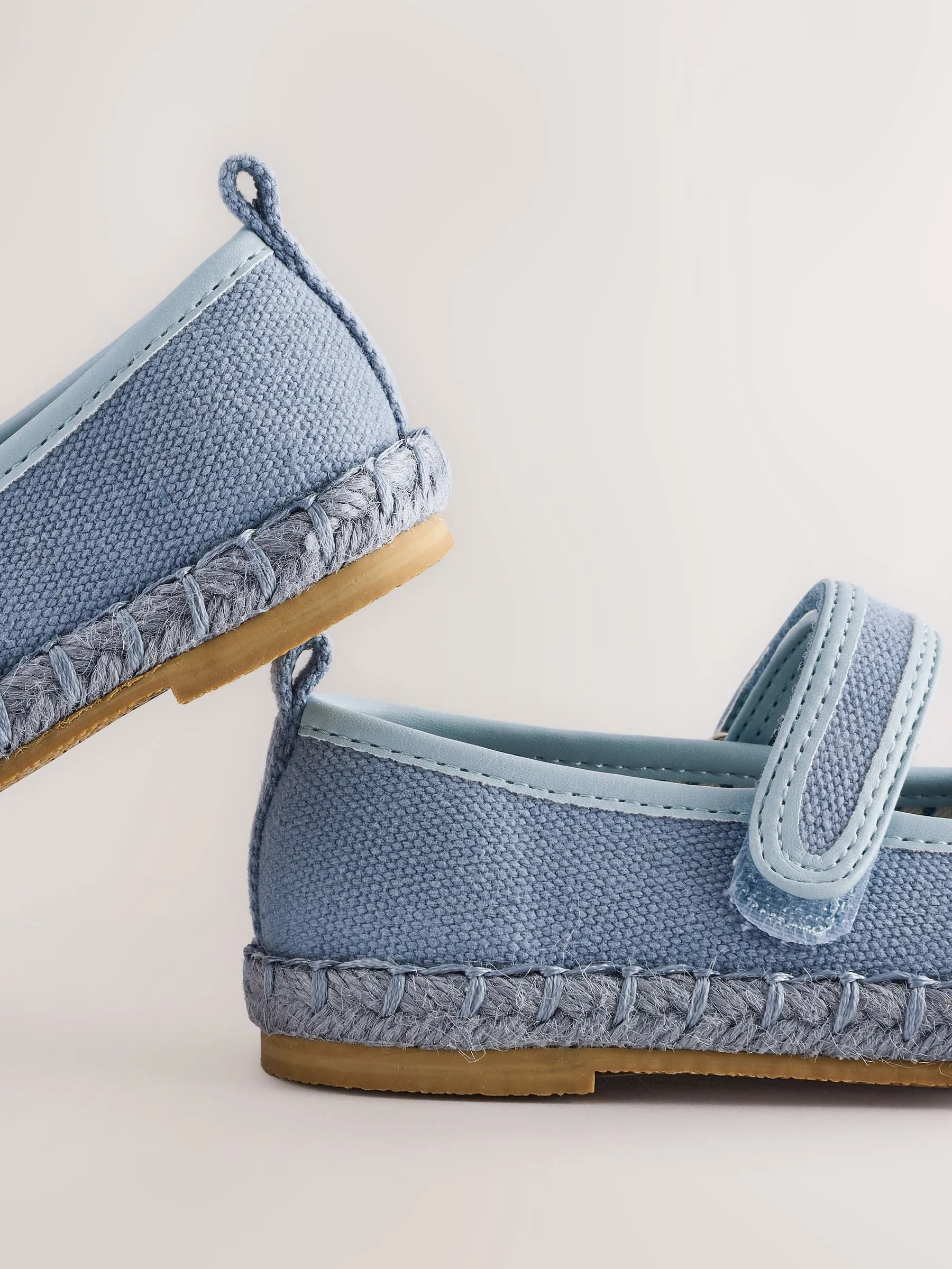 Blue Touch Fastening Espadrilles Shoes