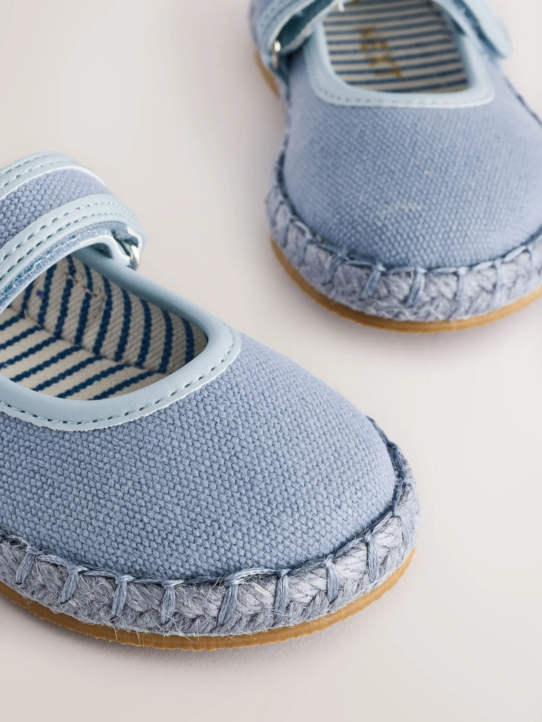 Blue Touch Fastening Espadrilles Shoes