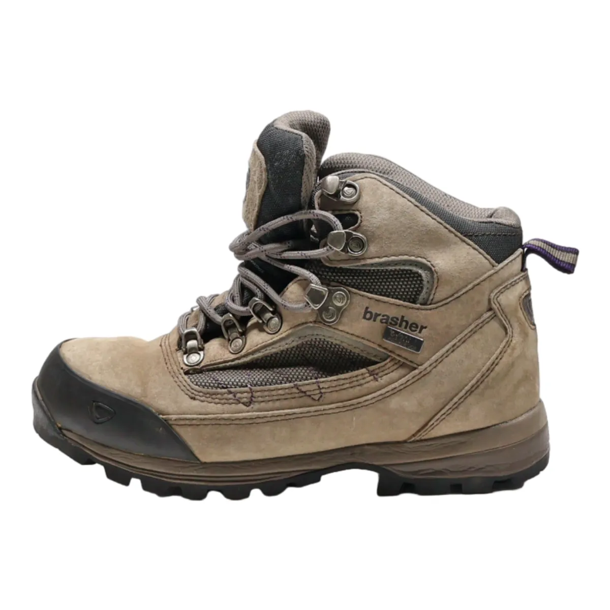 BRASHER Hiking Boots Brown Canvas Womens UK 5
