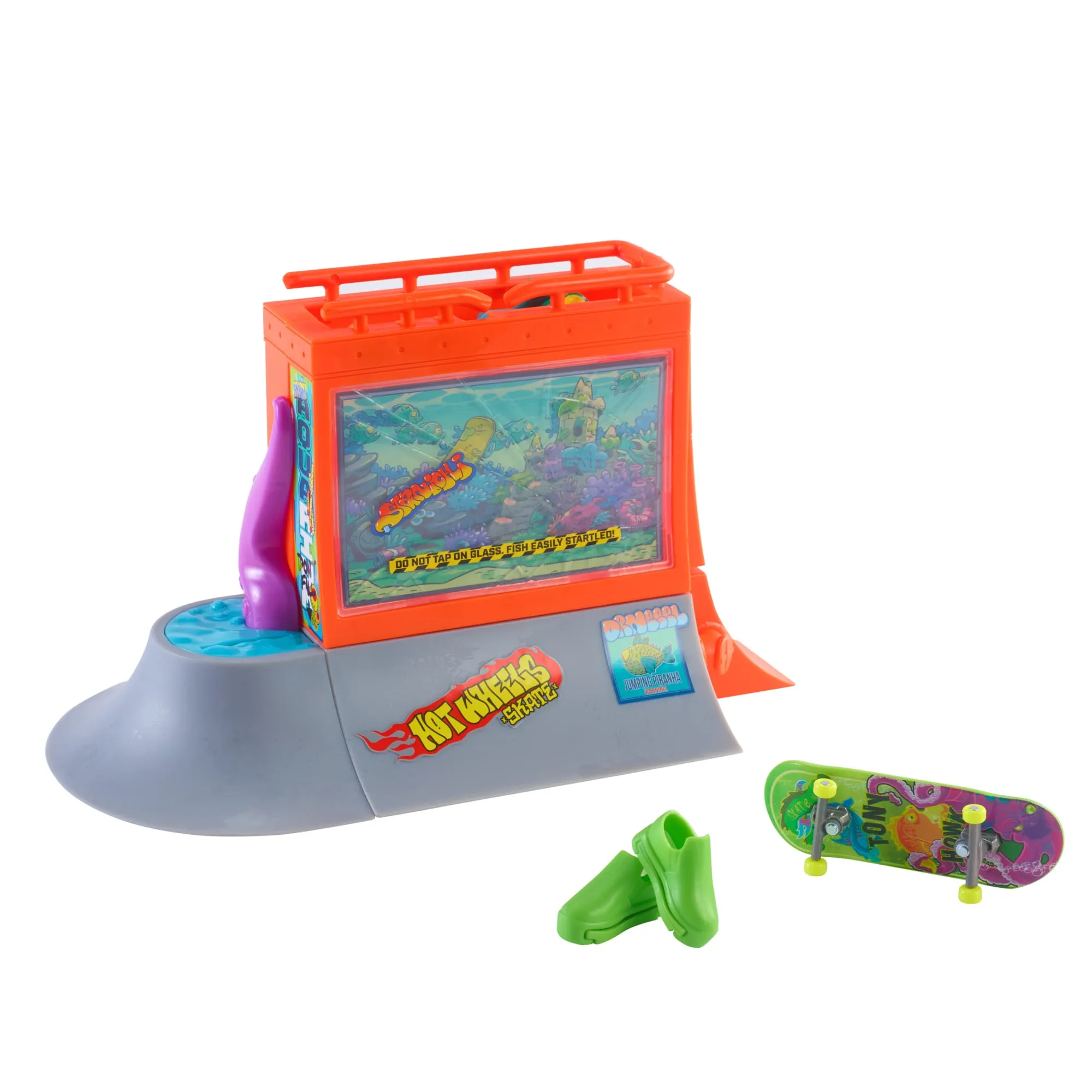 Hot Wheels Skate Pista de Brinquedo Set Aquário