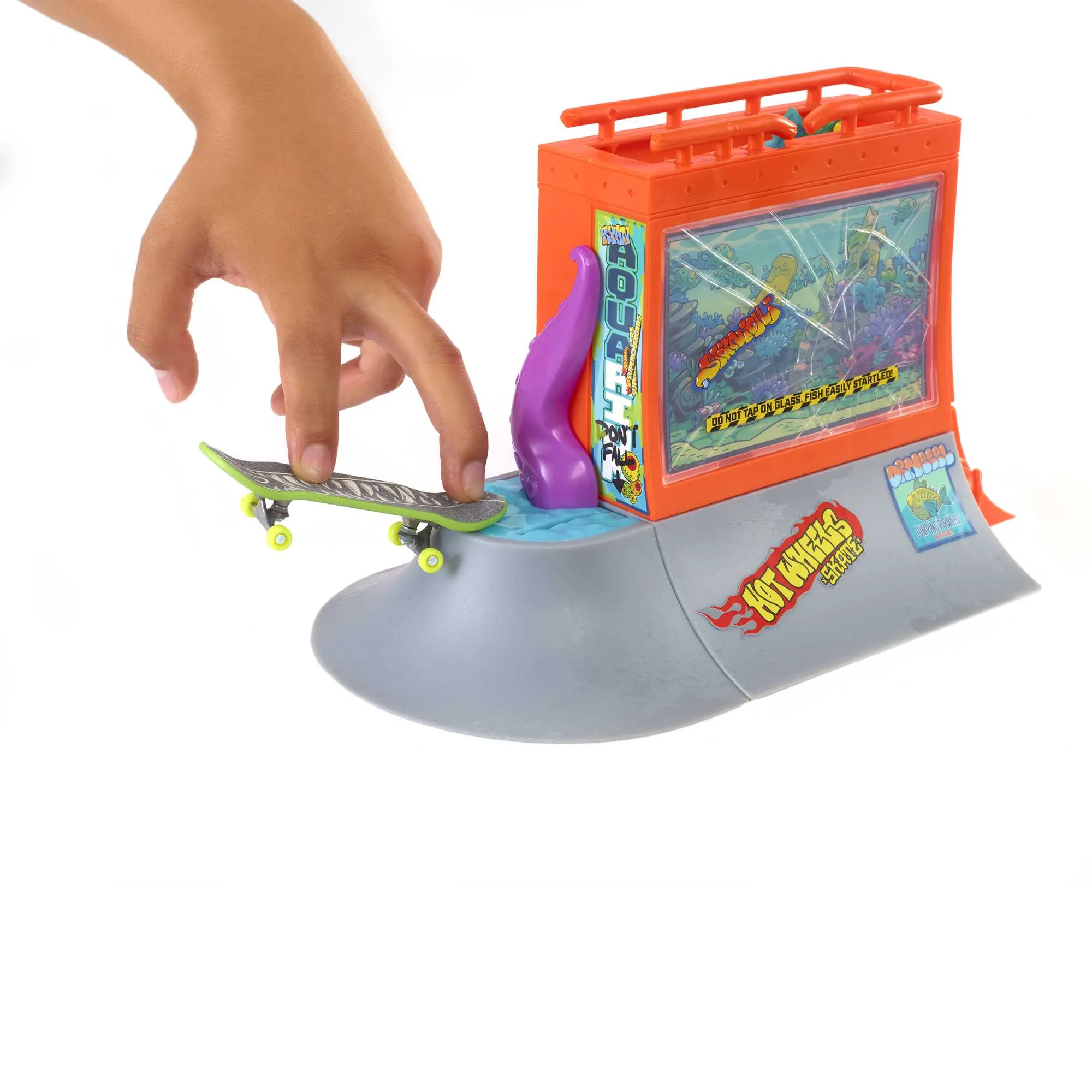 Hot Wheels Skate Pista de Brinquedo Set Aquário