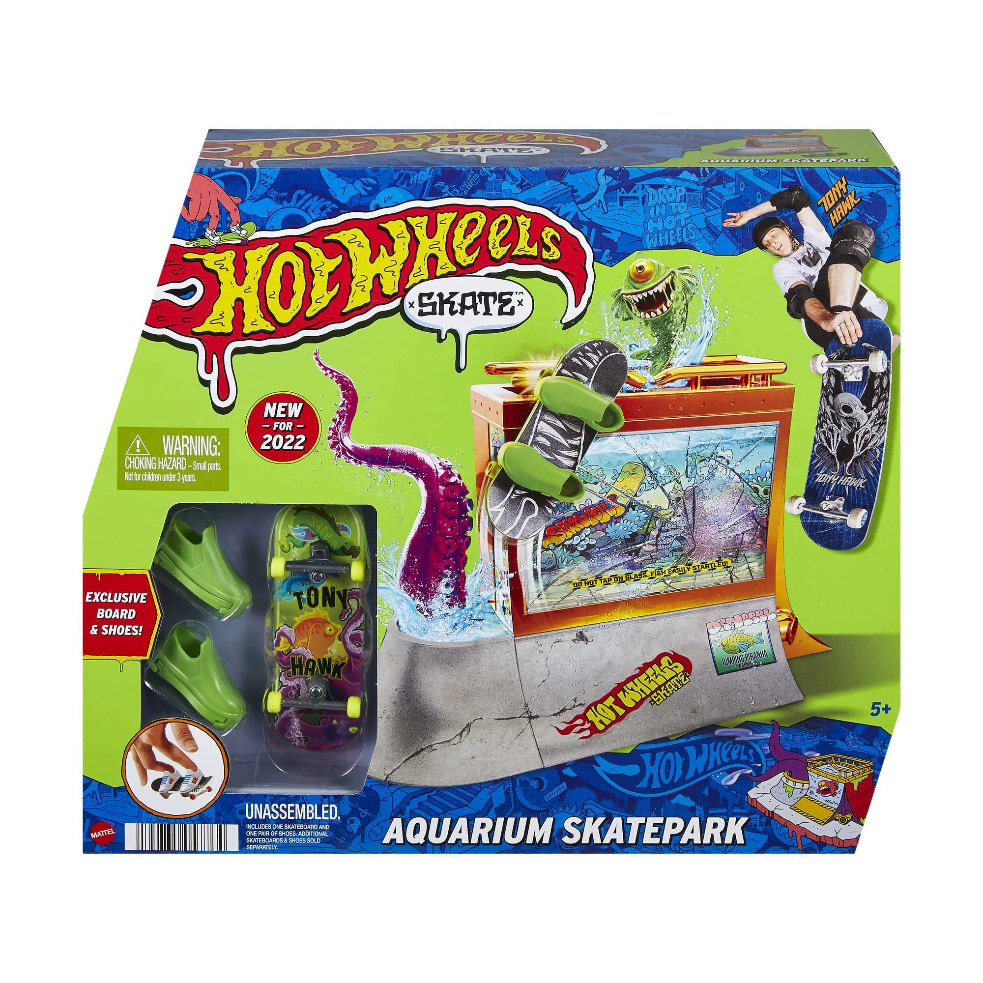 Hot Wheels Skate Pista de Brinquedo Set Aquário