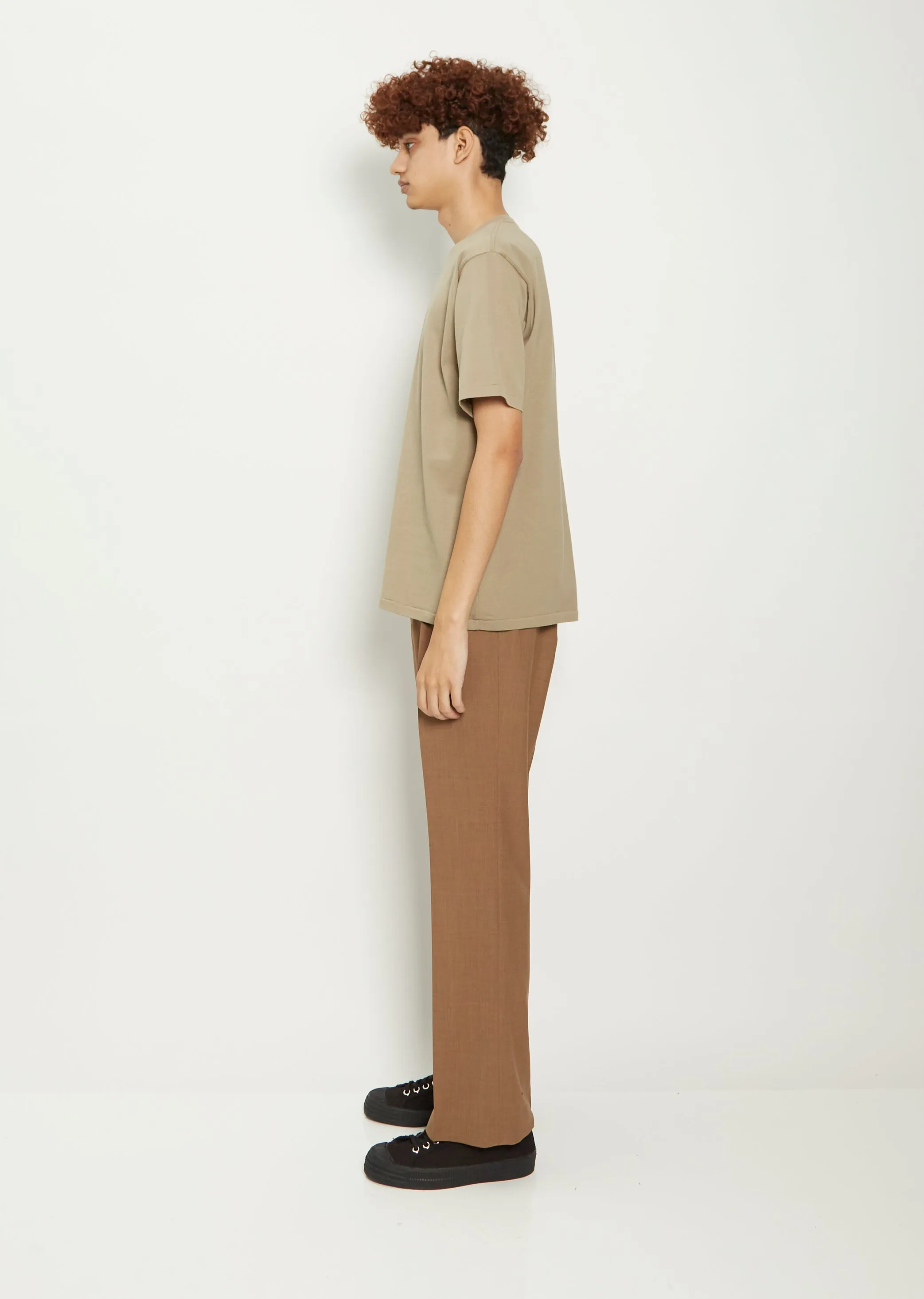 Men's Luster Plaiting Tee — Khaki Grey
