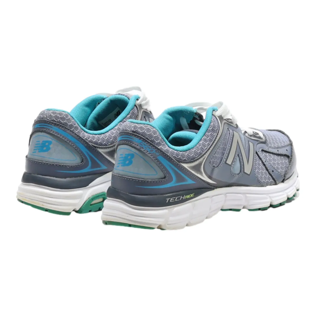 NEW BALANCE Sneaker Trainers Blue Canvas Womens UK 6