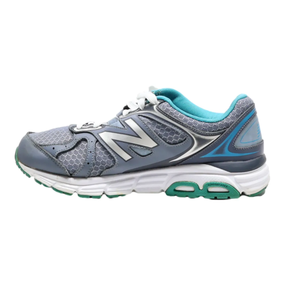 NEW BALANCE Sneaker Trainers Blue Canvas Womens UK 6