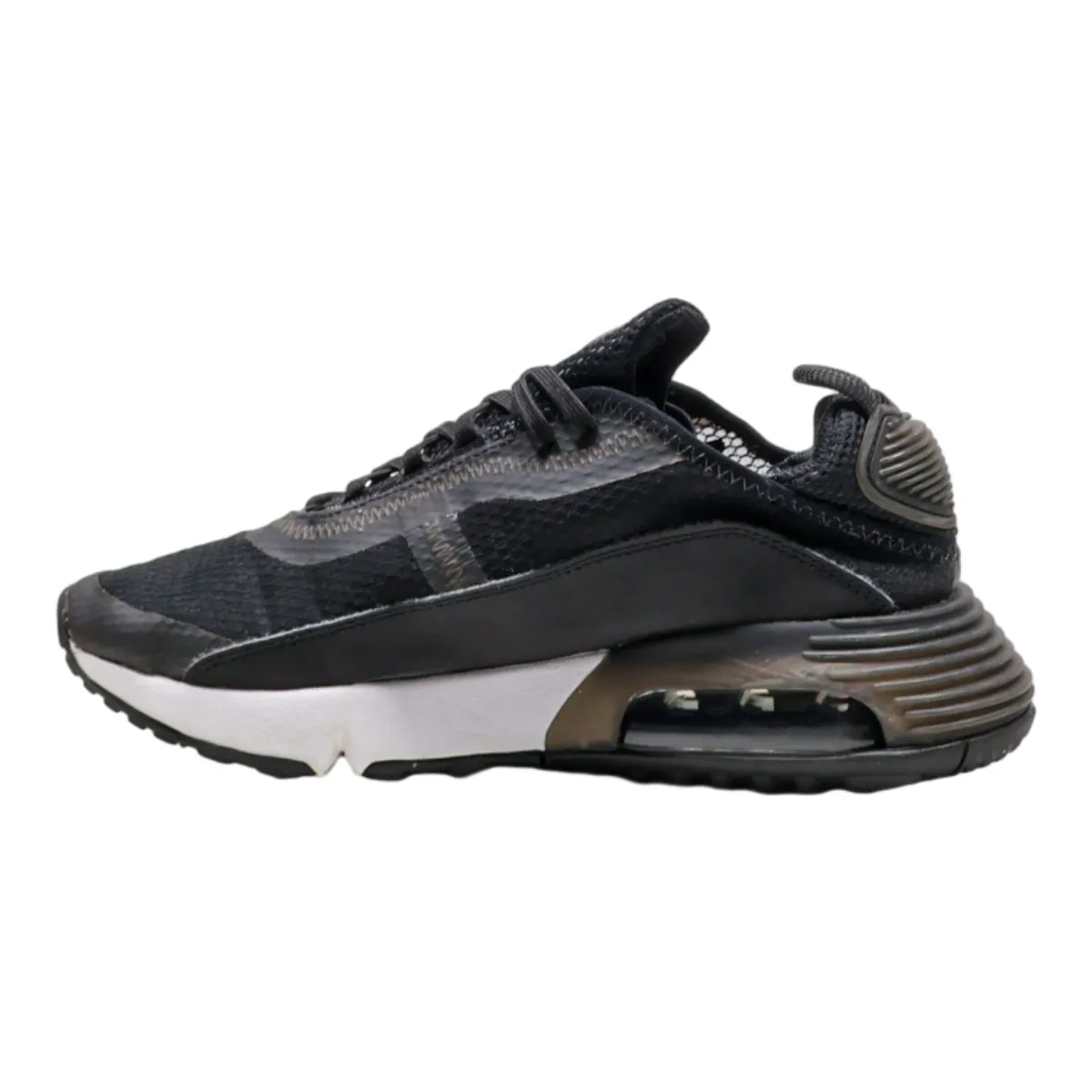 NIKE Air Max 2090 Sneaker Trainers Black Canvas Boys UK 5.5