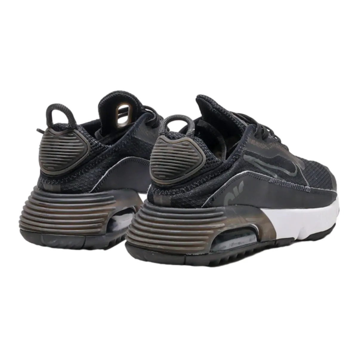 NIKE Air Max 2090 Sneaker Trainers Black Canvas Boys UK 5.5