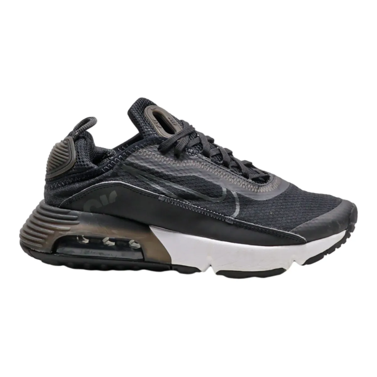 NIKE Air Max 2090 Sneaker Trainers Black Canvas Boys UK 5.5