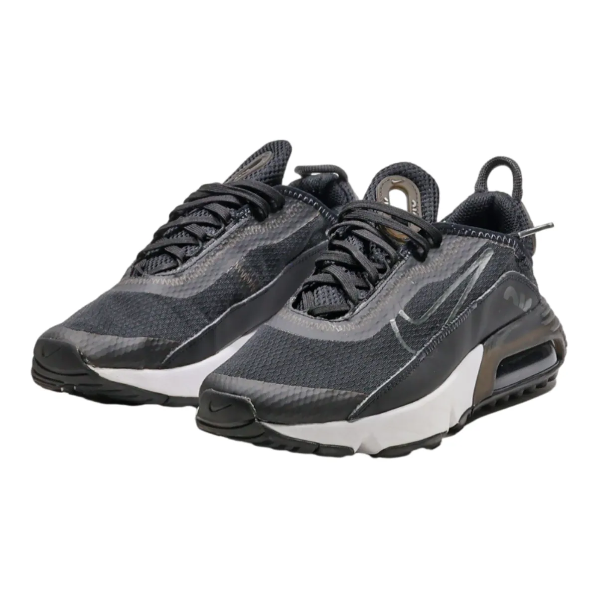 NIKE Air Max 2090 Sneaker Trainers Black Canvas Boys UK 5.5