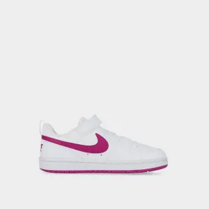 Nike Kids Court Borough Low Recraft Sneaker White/violet _ 182978 _ White