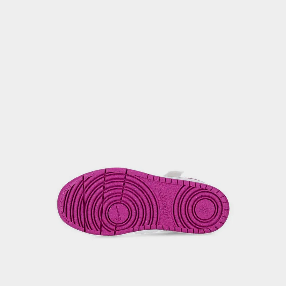 Nike Kids Court Borough Low Recraft Sneaker White/violet _ 182978 _ White