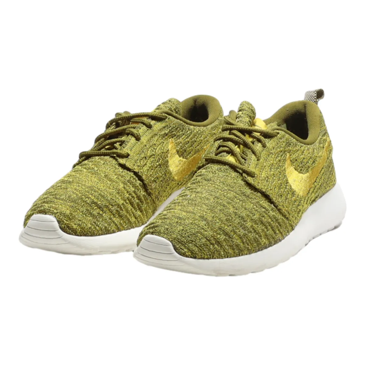 NIKE Sneaker Trainers Green Canvas Womens UK 4