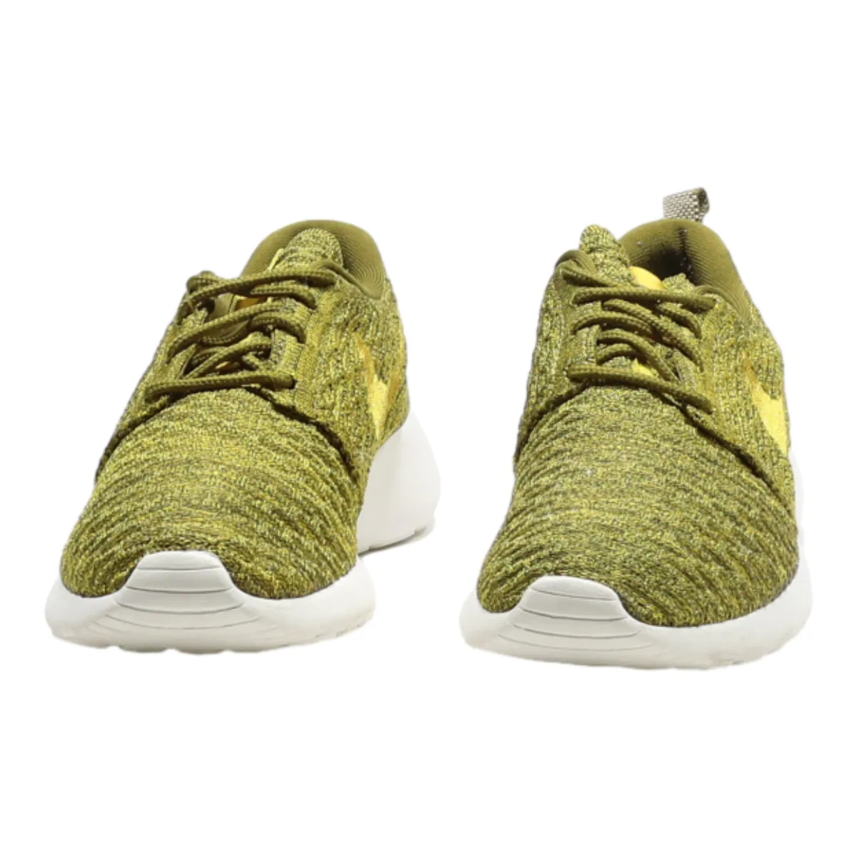 NIKE Sneaker Trainers Green Canvas Womens UK 4
