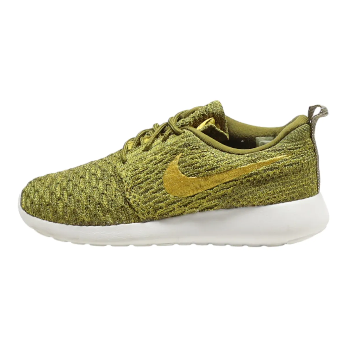 NIKE Sneaker Trainers Green Canvas Womens UK 4