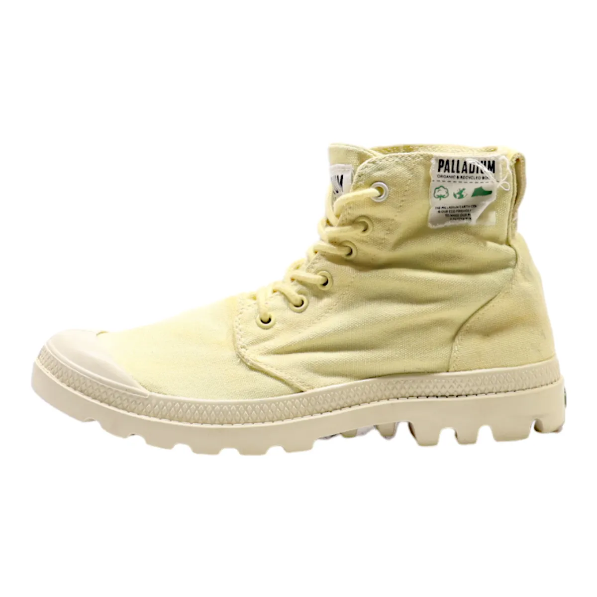 PALLADIUM Ankle Boots Yellow Canvas Womens UK 6