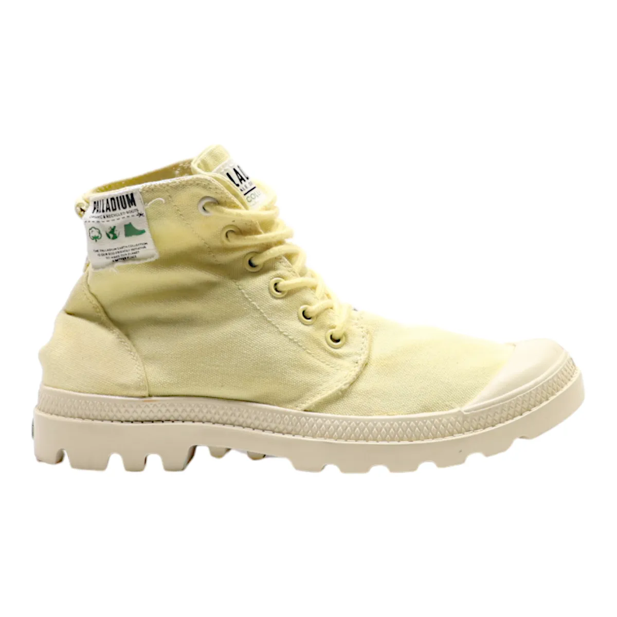 PALLADIUM Ankle Boots Yellow Canvas Womens UK 6