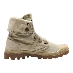 PALLADIUM Lace-Up Boots Beige Canvas Womens UK 5