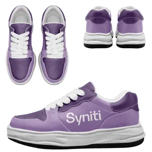 Personalized Syniti Sneakers, Customized Purple Shoes with Company Logo, Corporate Gift, Event Gift