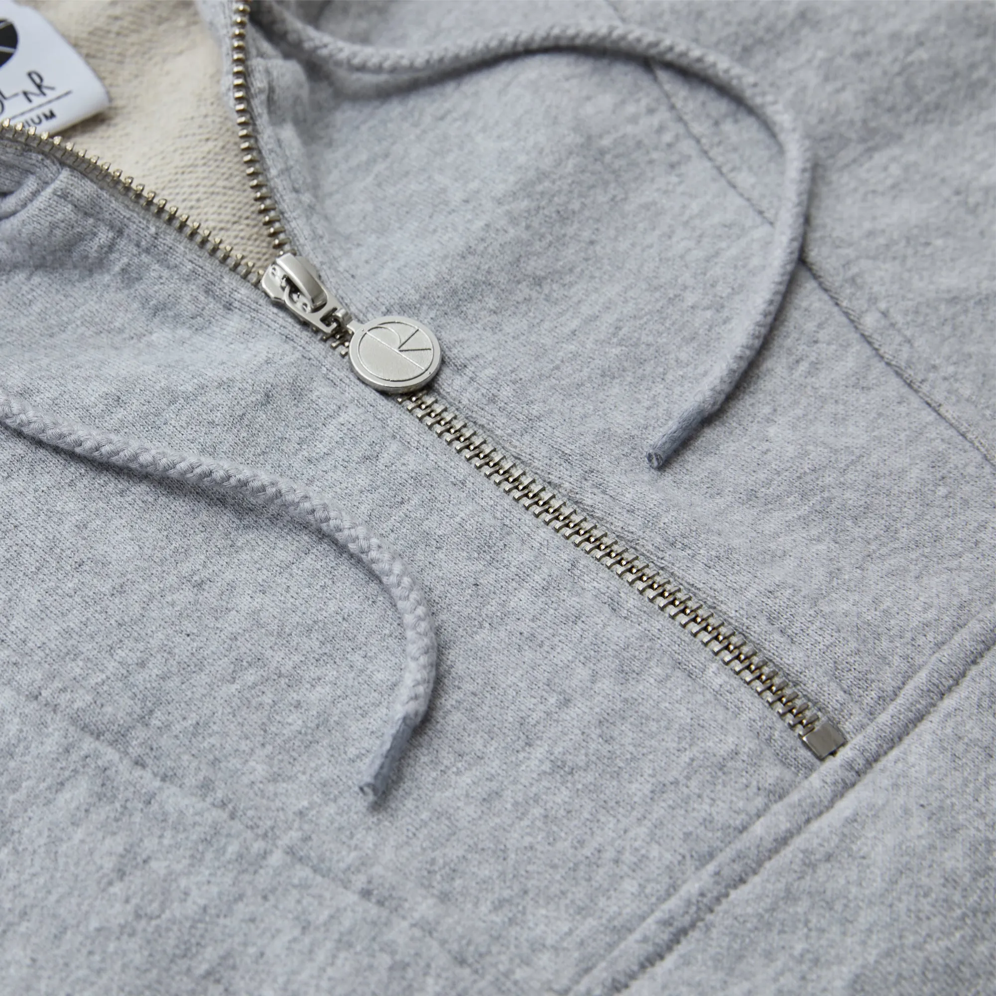 Polar Skate Co. Half Zip Hood Sport Grey
