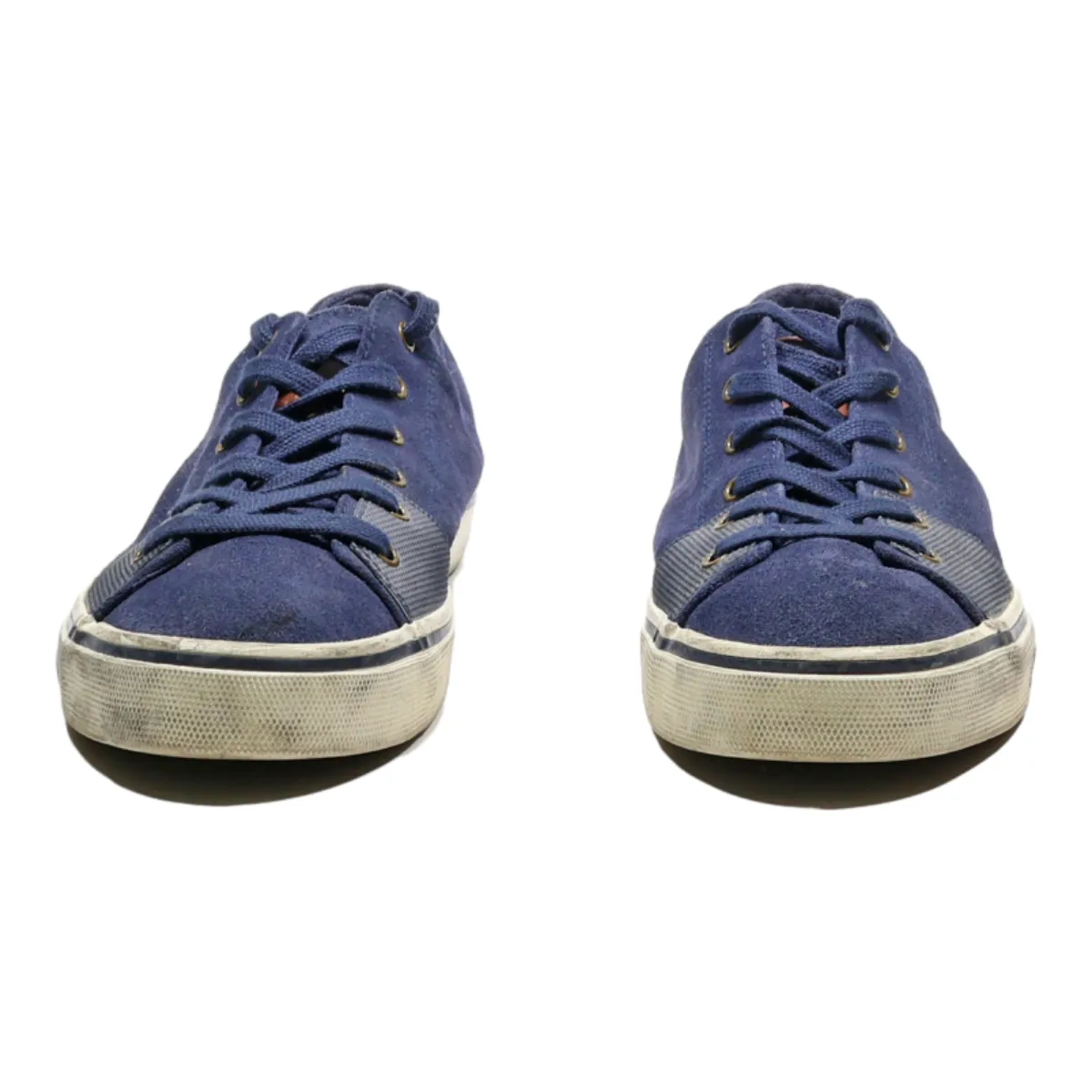 POLO RALPH LAUREN Low Top Trainers Blue Canvas Mens UK 11