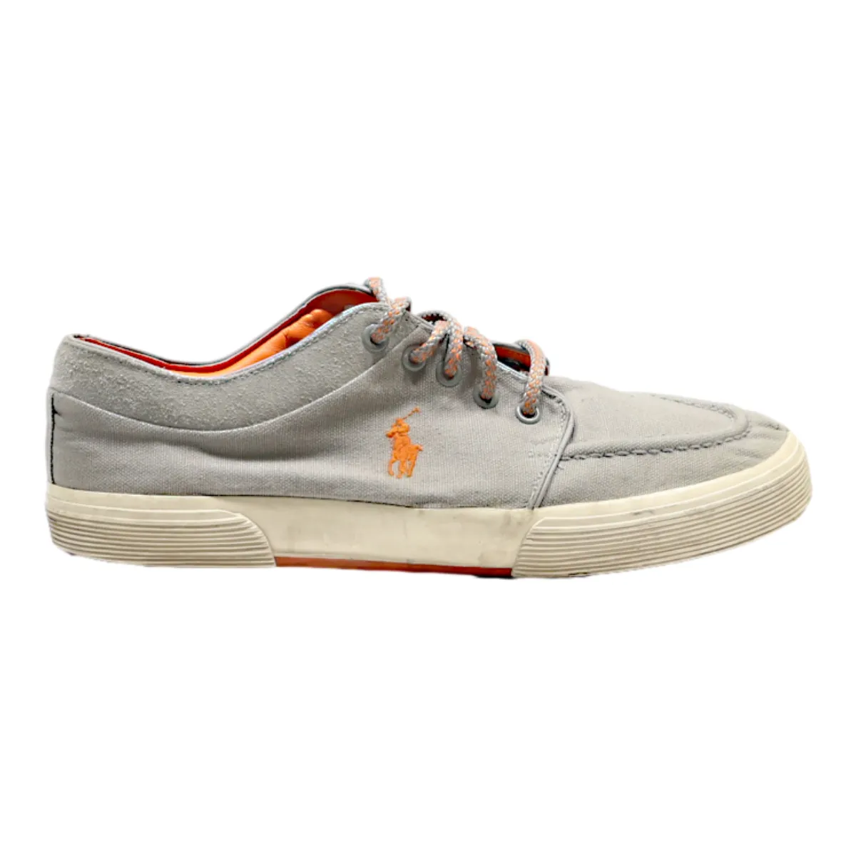 POLO RALPH LAUREN Sneaker Trainers Grey Canvas Mens UK 9