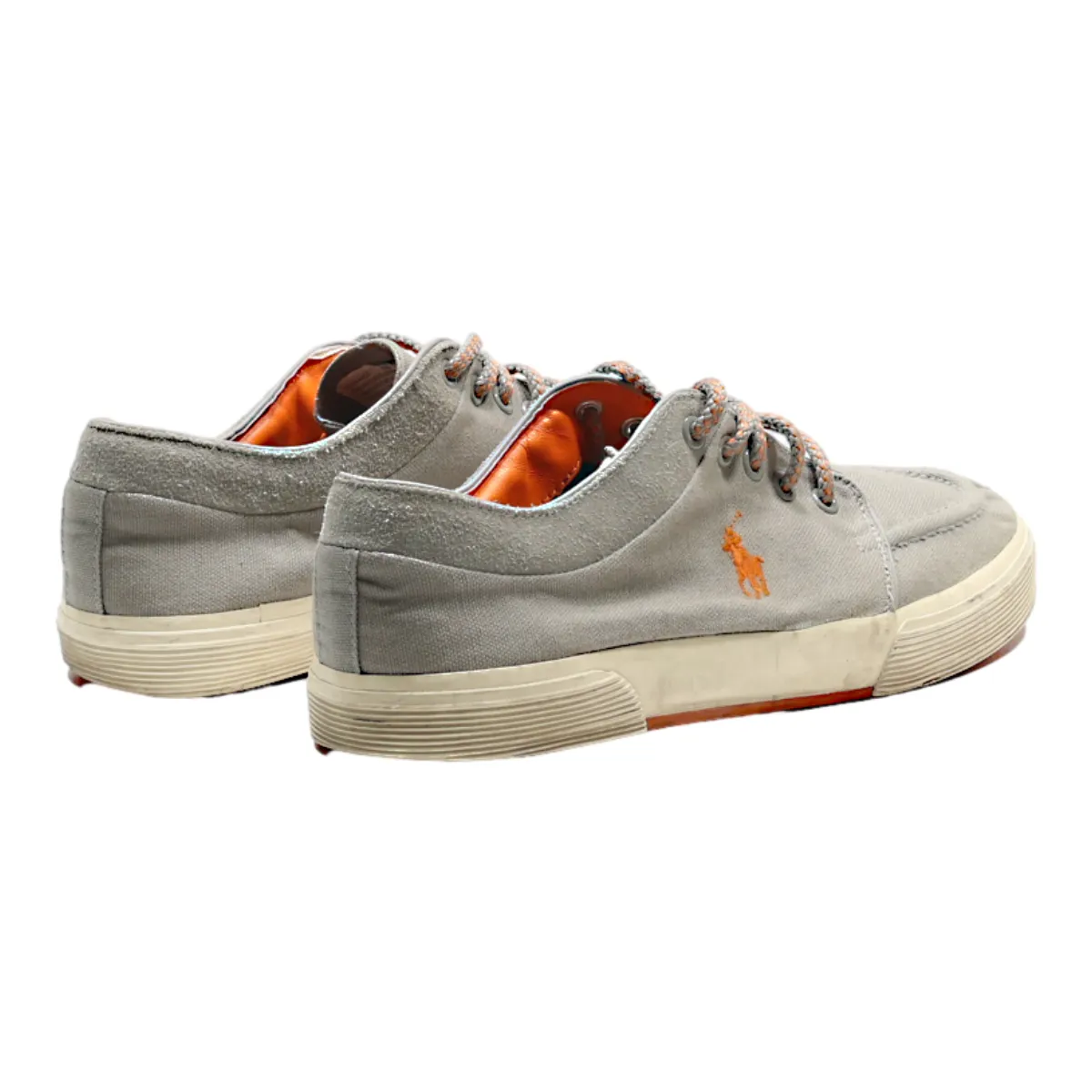 POLO RALPH LAUREN Sneaker Trainers Grey Canvas Mens UK 9
