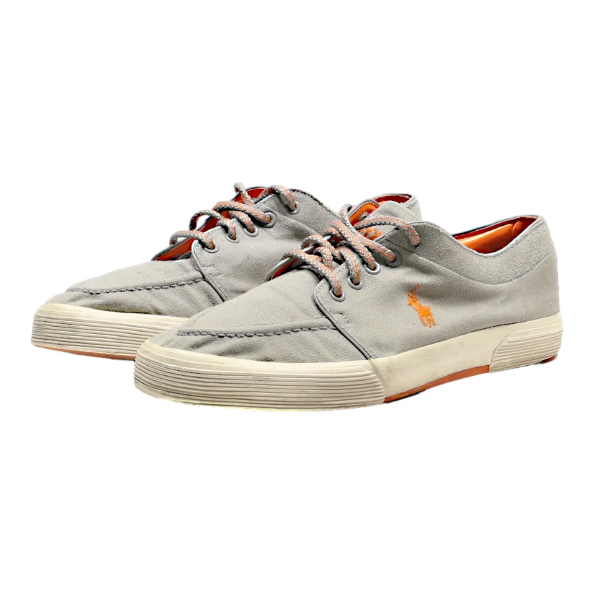 POLO RALPH LAUREN Sneaker Trainers Grey Canvas Mens UK 9