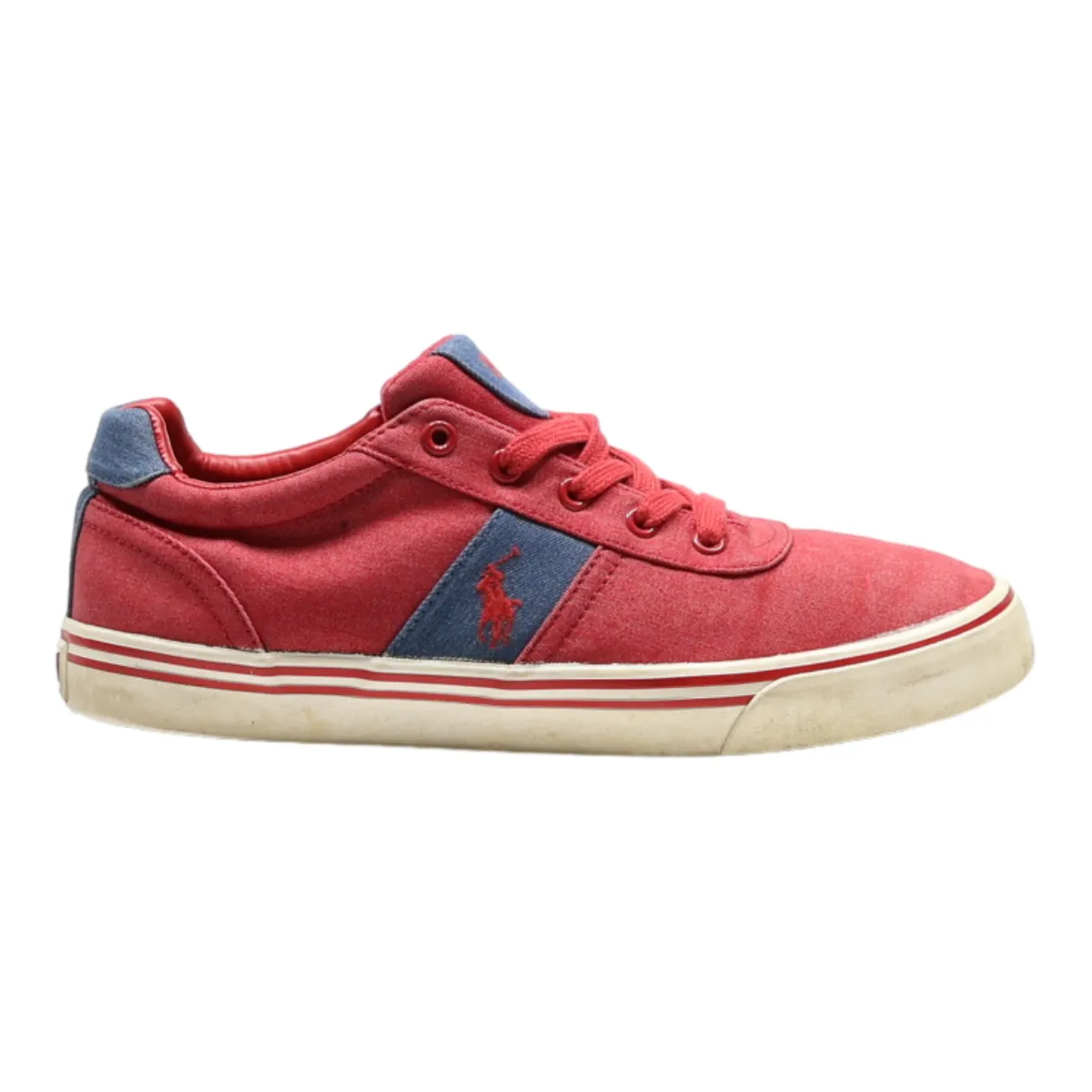 POLO RALPH LAUREN Sneaker Trainers Red Canvas Mens UK 8