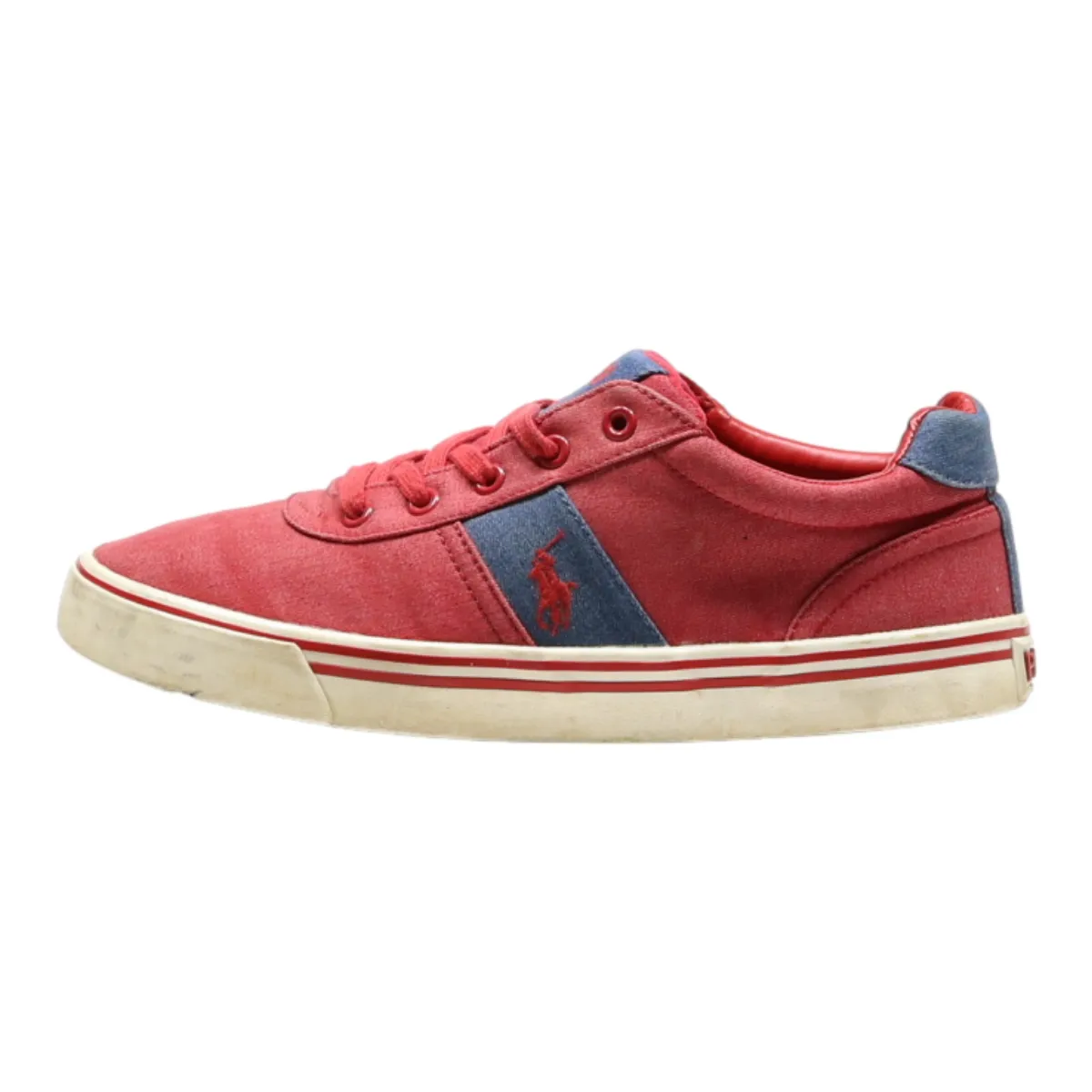 POLO RALPH LAUREN Sneaker Trainers Red Canvas Mens UK 8