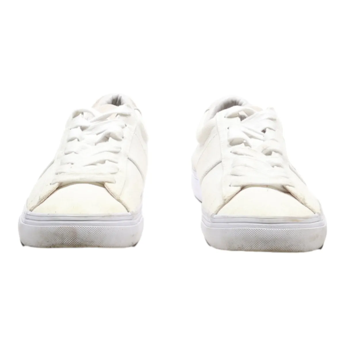 POLO RALPH LAUREN Sneaker Trainers White Canvas Mens UK 8
