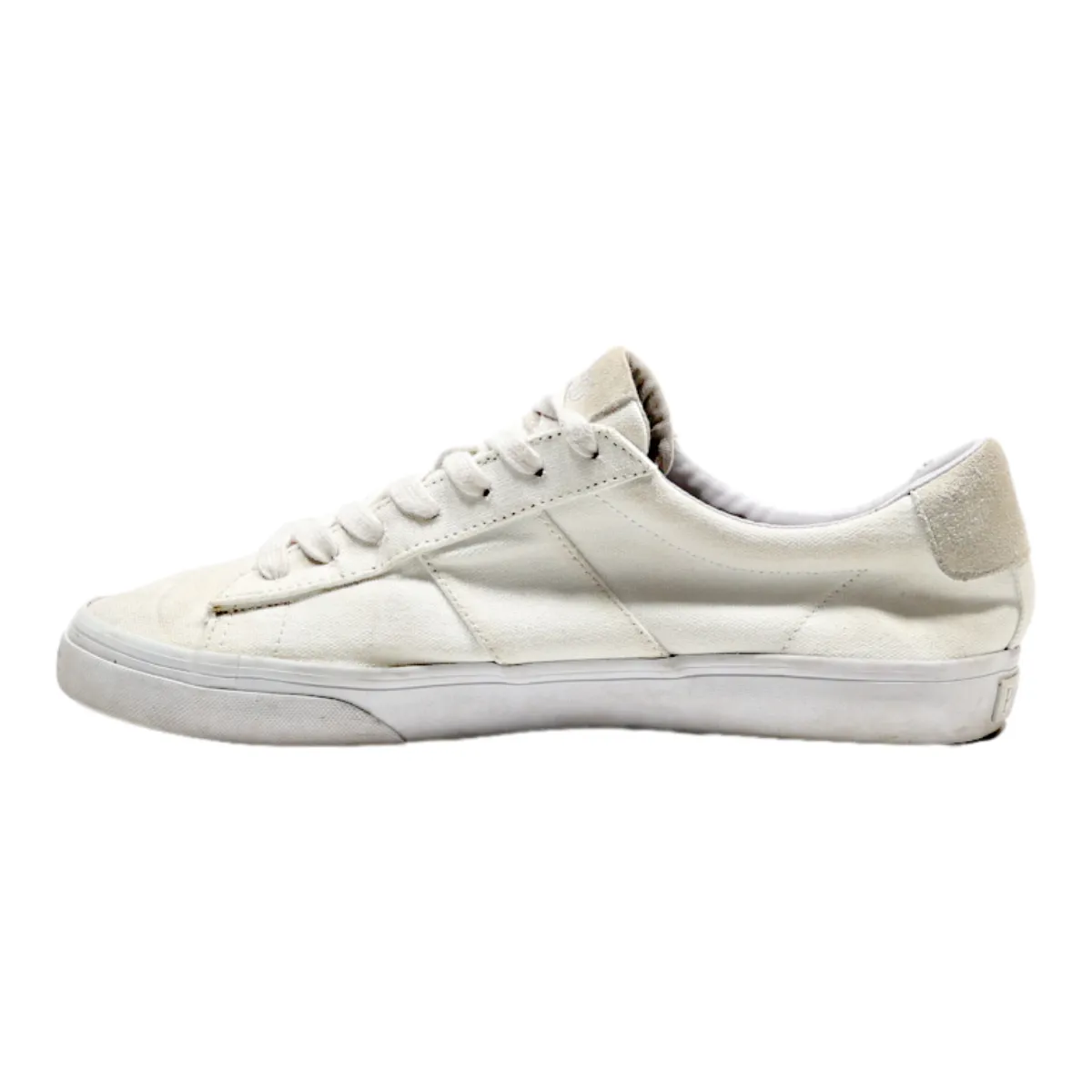 POLO RALPH LAUREN Sneaker Trainers White Canvas Mens UK 9