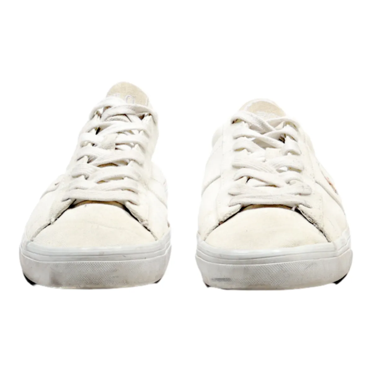 POLO RALPH LAUREN Sneaker Trainers White Canvas Mens UK 9