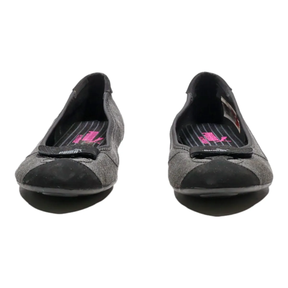 PUMA Ballet Shoes Grey Canvas Womens UK 6