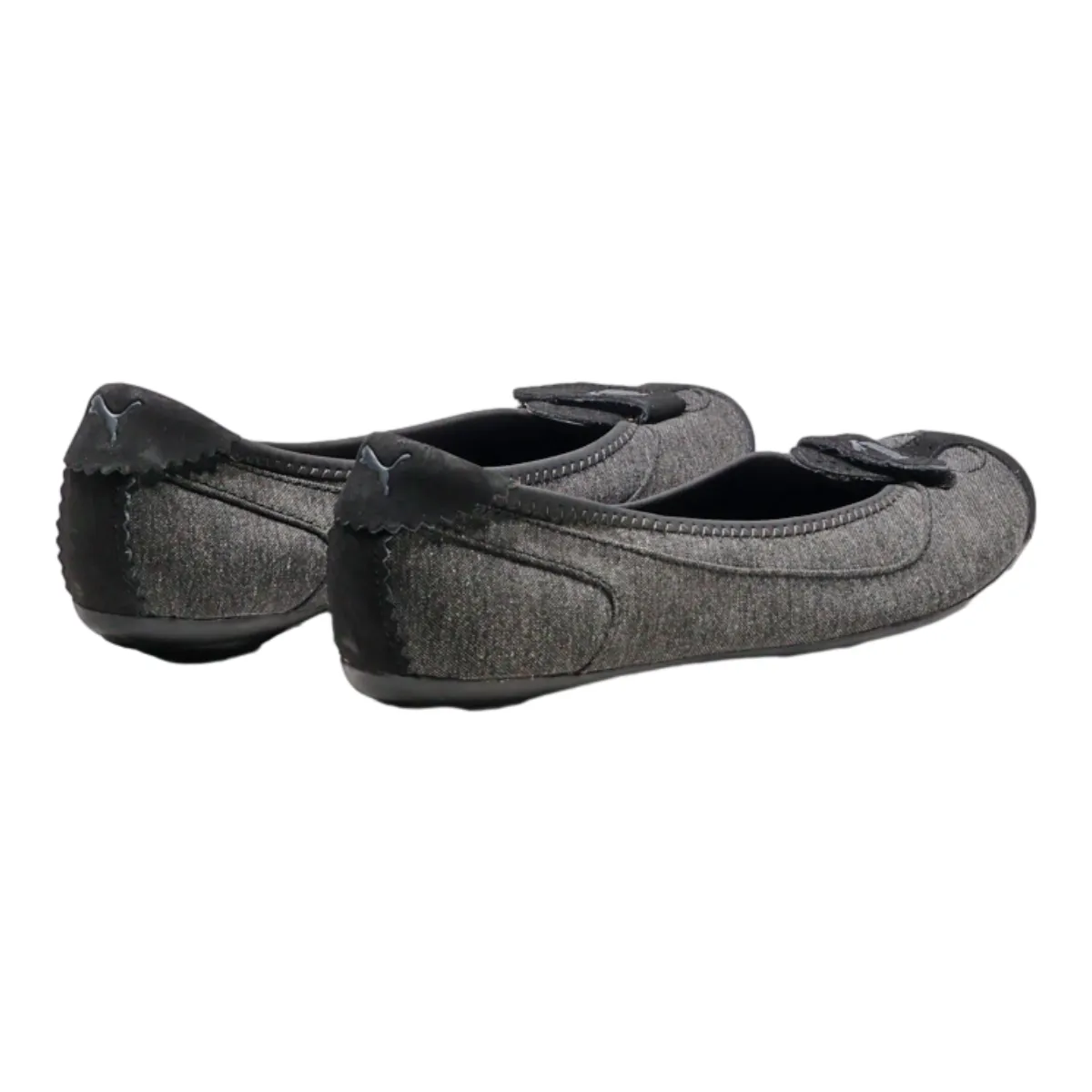 PUMA Ballet Shoes Grey Canvas Womens UK 6