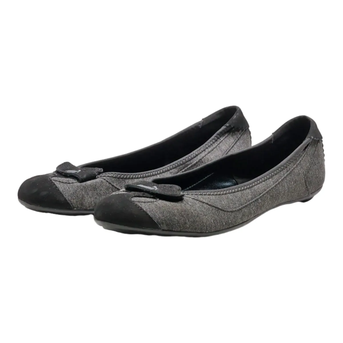 PUMA Ballet Shoes Grey Canvas Womens UK 6