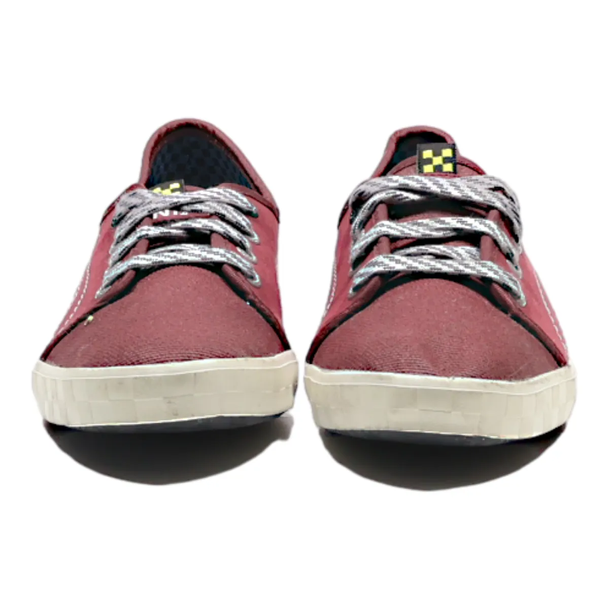 PUMA MINI Low Top Trainers Maroon Canvas Womens UK 6