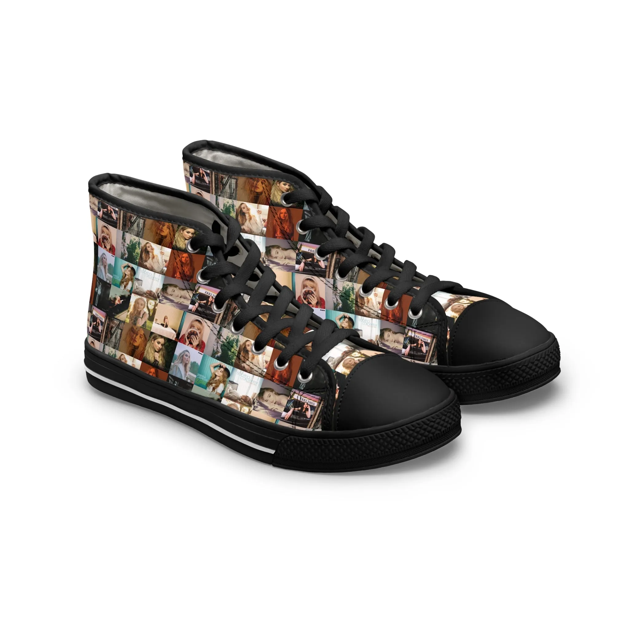 Sabrina Carpenter Album Cover Collage Women's High Top Sneakers