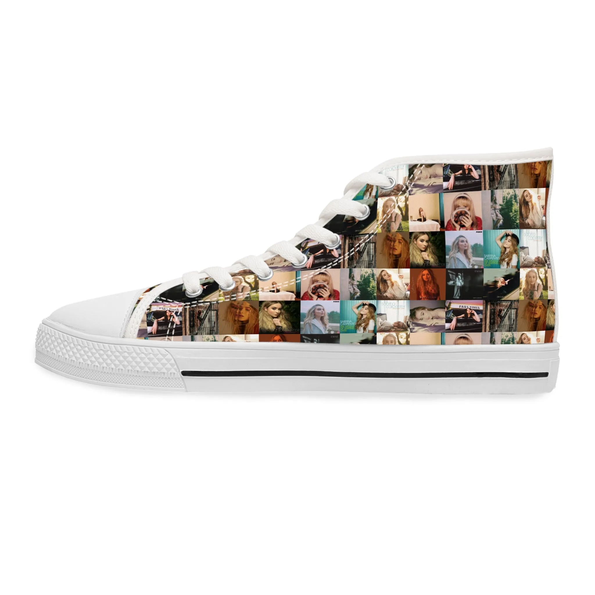 Sabrina Carpenter Album Cover Collage Women's High Top Sneakers