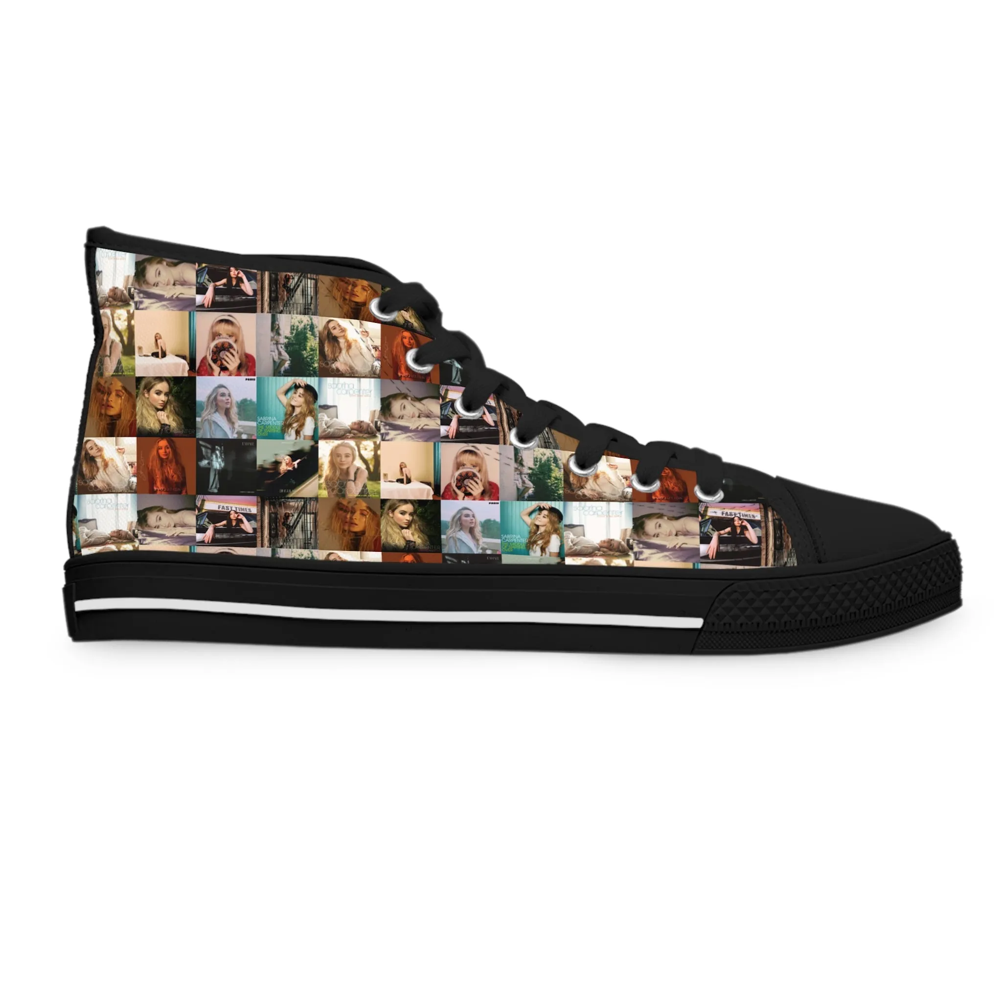 Sabrina Carpenter Album Cover Collage Women's High Top Sneakers